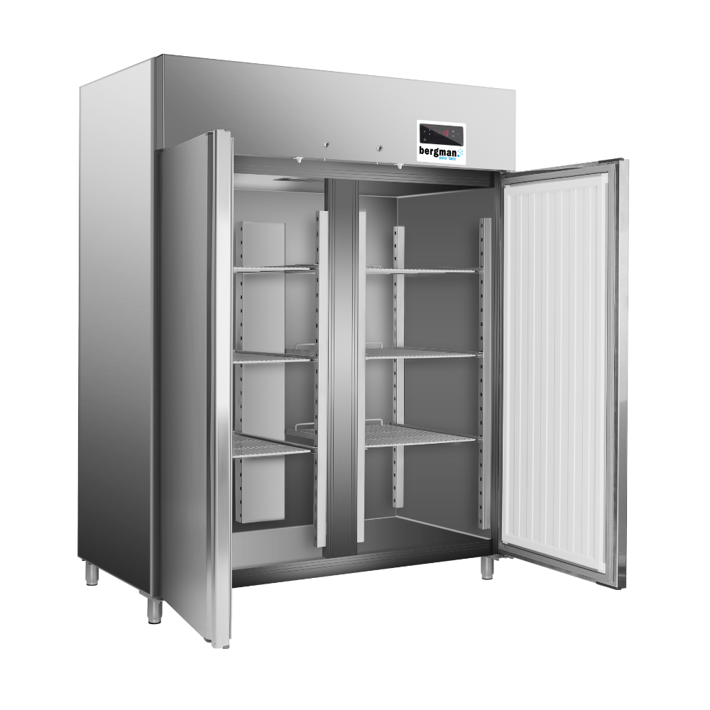 Gastro Edelstahl - Kühlschrank 2 - türig - 1300 Liter - Gastro - Bedarf24