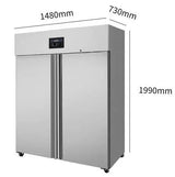 Gefrierschrank – 2 Türen – 1200L - Gastro-Bedarf24 GmbH