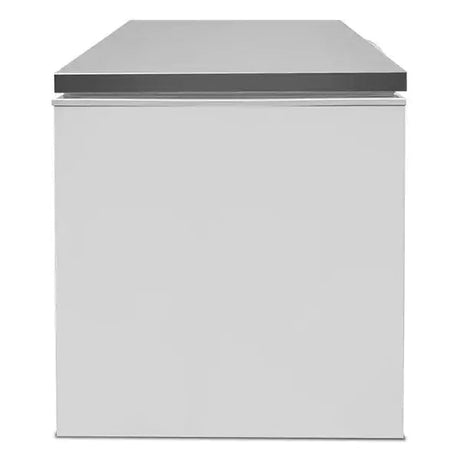 Gefriertruhe | 358L | Weiß/Edelstahl | -18°C bis -25°C | Statische Kühlung - Gastro-Bedarf24 GmbH