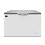 Gefriertruhe | 395L | Weiß/Edelstahl | -18°C bis -25°C | Statische Kühlung - Gastro-Bedarf24 GmbH
