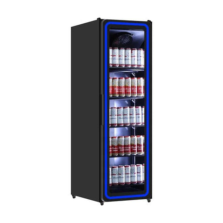 Getränkekühlschrank mit 1 Tür und LED-Beleuchtung - 394 Liter - 620x635x1980 mm - Gastro-Bedarf24 GmbH