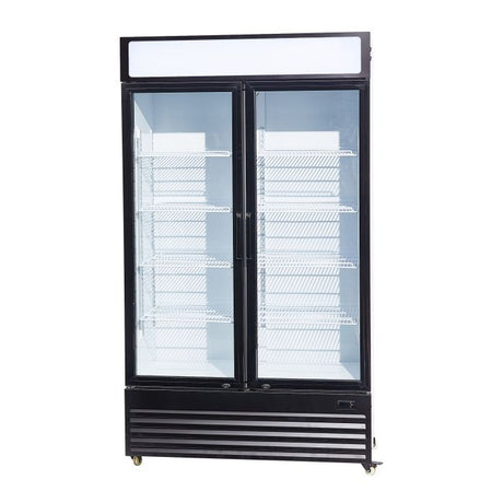 Getränkekühlschrank mit 2 Türen - 780 Liter - 1120x595x2100 mm - inkl. Räder - Gastro-Bedarf24 GmbH