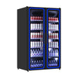 Getränkekühlschrank mit 2 Türen und LED-Beleuchtung - 900 Liter - 1120x635x1980 mm - Gastro-Bedarf24 GmbH
