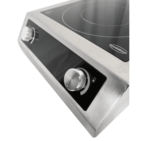 Induktionsherd 2 Zonen - Tischgerät - 408x700x145 mm - 7 kW - Gastro-Bedarf24 GmbH