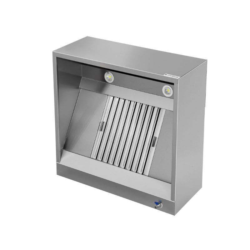 Kastenhaube - B1000xT1100xH400 - mit Filter & Lampe - Gastro-Bedarf24 GmbH