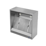 Kastenhaube - B1000xT1100xH400 - mit Filter & Lampe - Gastro-Bedarf24 GmbH