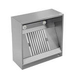 Kastenhaube - B1000xT950xH400 - mit Filter & Lampe - Gastro-Bedarf24 GmbH
