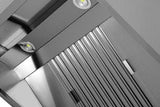 Kastenhaube - B1000xT950xH400 - mit Filter & Lampe - Gastro-Bedarf24 GmbH