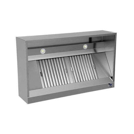 Kastenhaube - B1200xT1100xH400 - mit Filter & Lampe - Gastro-Bedarf24 GmbH