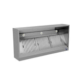 Kastenhaube - B2000xT1100xH400 - mit Filter & Lampe - Gastro-Bedarf24 GmbH