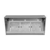 Kastenhaube - B2000xT1100xH400 - mit Filter & Lampe - Gastro-Bedarf24 GmbH