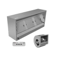 Kastenhaube - B2000xT950xH520 - mit Motor, Regler, Filter & Lampe - Gastro-Bedarf24 GmbH