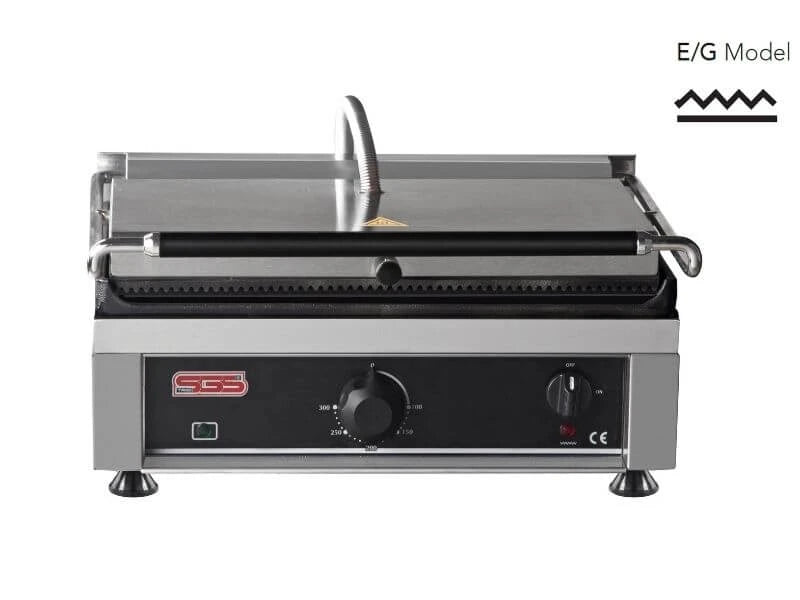 Kontaktgrill / Oben / Unten Gerillt / 3 kW / Tischgrill / Paninimaker