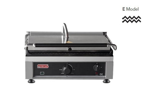 Kontaktgrill / Oben / Unten Gerillt / 2,75 kW / Tischgrill / Paninimaker - Gastro-Bedarf24 GmbH
