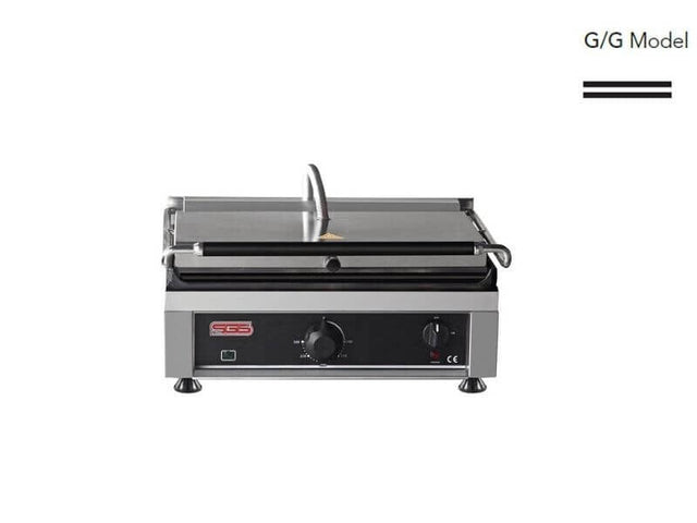Kontaktgrill / Oben / Unten Glatt / 2,1 kW / Tischgrill / Paninimaker - Gastro-Bedarf24 GmbH