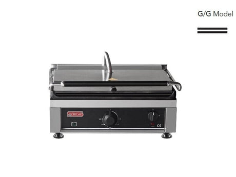 Kontaktgrill / Oben / Unten Glatt / 2,75 kW / Tischgrill / Paninimaker - Gastro-Bedarf24 GmbH