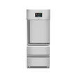 Kühlschrank – 1 Tür – GN 2/1 – 650 Liter – 1 Halbtür und 2 Schubladen - Gastro-Bedarf24 GmbH