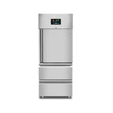 Kühlschrank – 1 Tür – GN 2/1 – 650 Liter – 1 Halbtür und 2 Schubladen - Gastro-Bedarf24 GmbH