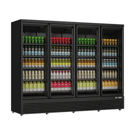 Kühlschrank 4 Glastüren – 2025L - Gastro-Bedarf24 GmbH