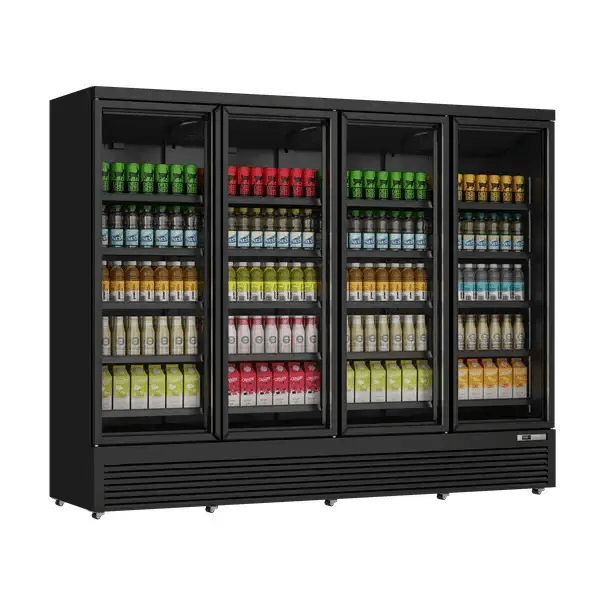 Kühlschrank 4 Glastüren – 2025L - Gastro-Bedarf24 GmbH
