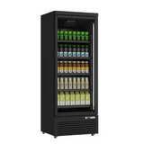 Kühlschrank | 614L | Schwarz | 0°C bis +10°C | Lüfterkühlung | Gebremste Rollen - Gastro-Bedarf24 GmbH