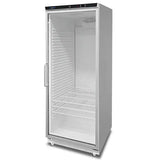 Kühlschrank | 630 l | Weiß + Glas | +2 °C/+8 °C | Umluft | 775 x 735 x 1920 mm - Gastro-Bedarf24 GmbH