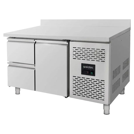 Kühltisch / 1 Tür & 2 Schubladen inkl. Aufkantung - Monoblock, 1360 x 700 mm - Gastro-Bedarf24 GmbH