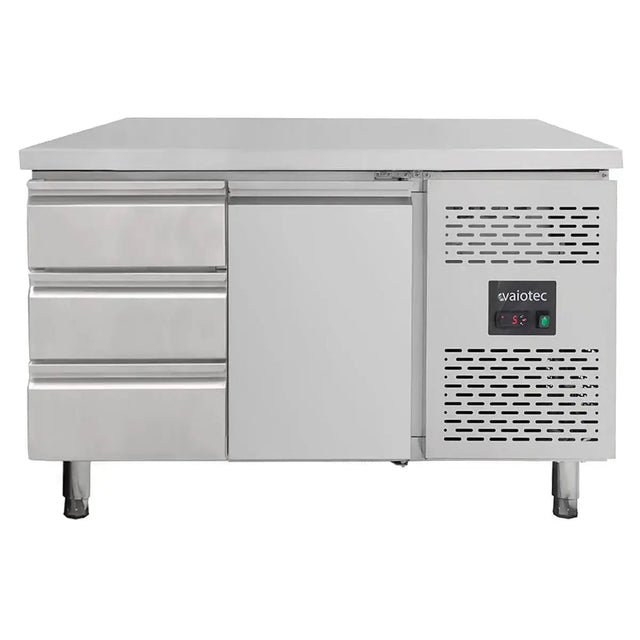 Kühltisch / 1 Tür & 3 Schubladen links - Monoblock, 1360 x 700 mm - Gastro-Bedarf24 GmbH
