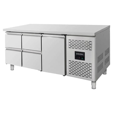 Kühltisch / 1 Tür & 4 Schubladen - Monoblock, 1795 x 700 mm - Gastro-Bedarf24 GmbH