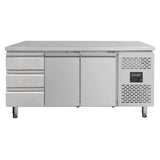Kühltisch / 2 Türen & 3 Schubladen links - Monoblock, 1795 x 700 mm - Gastro-Bedarf24 GmbH