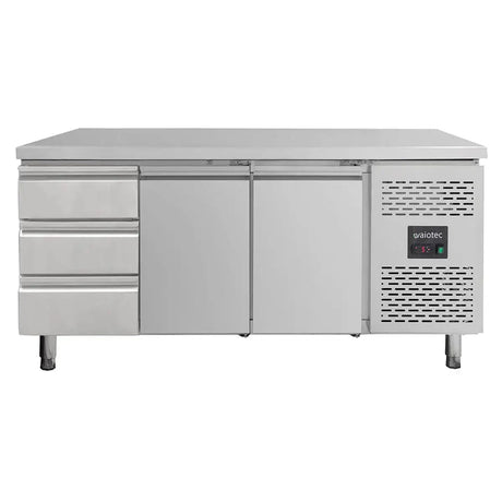 Kühltisch / 2 Türen & 3 Schubladen links - Monoblock, 1795 x 700 mm - Gastro-Bedarf24 GmbH