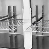 Kühltisch / 2 Türen & 4 Schubladen inkl. Aufkantung - Monoblock, 2230 x 700 mm - Gastro-Bedarf24 GmbH