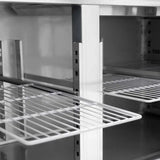 Kühltisch / 2 Türen & 4 Schubladen - Monoblock, 2230 x 700 mm - Gastro-Bedarf24 GmbH