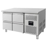 Kühltisch / 4 Schubladen - Monoblock, 1360 x 700 mm - Gastro-Bedarf24 GmbH
