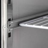 Kühltisch / 4-türig inkl. Aufkantung - Monoblock, 2230 x 700 mm - Gastro-Bedarf24 GmbH