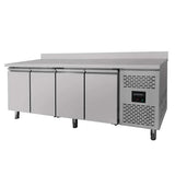 Kühltisch / 4-türig inkl. Aufkantung - Monoblock, 2230 x 700 mm - Gastro-Bedarf24 GmbH