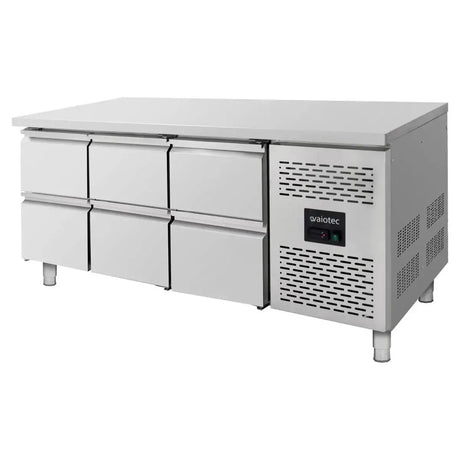 Kühltisch / 6 Schubladen - Monoblock, 1795 x 700 mm - Gastro-Bedarf24 GmbH