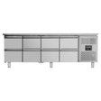 Kühltisch / 8 Schubladen - Monoblock, 2230 x 700 mm - Gastro-Bedarf24 GmbH