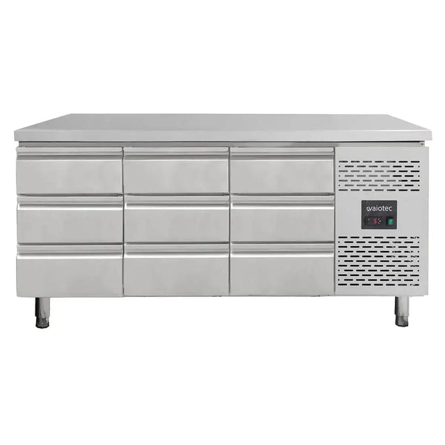 Kühltisch / 9 Schubladen - Monoblock, 1795 x 700 mm - Gastro-Bedarf24 GmbH