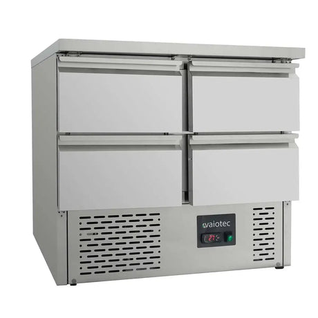 Kühltisch Mini / 2-fach - mit 4 Schubladen, 900 x 700 mm - Gastro-Bedarf24 GmbH