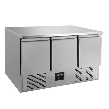 Kühltisch Mini / 3-fach - mit 3 Türen, 1365 x 700 mm - Gastro-Bedarf24 GmbH