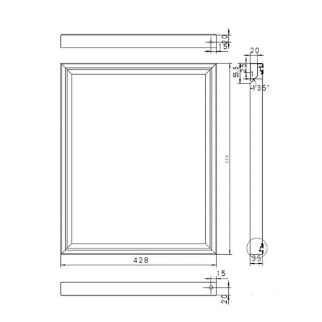 Kühltisch Mini / 3-fach - mit 3 Türen, 1365 x 700 mm - Gastro-Bedarf24 GmbH
