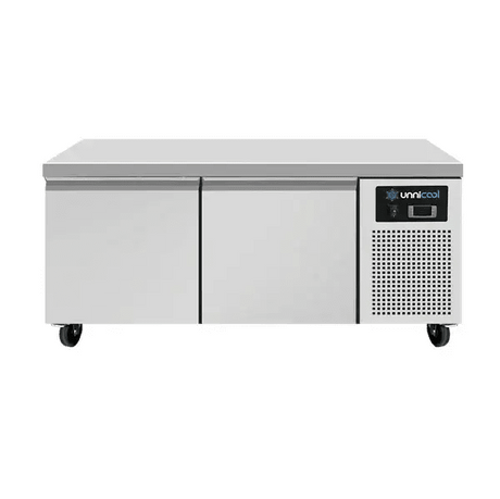 Kühltisch mit Räder| Niedriges Modell | 2 Schubladen (1/1 GN) | 1210 x 700 x 600 (h) mm - Gastro-Bedarf24 GmbH