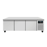 Kühltisch mit Räder | Niedriges Modell | 3 Schubladen (1/1 GN) | 1610 x 700 x 600 (h) mm - Gastro-Bedarf24 GmbH