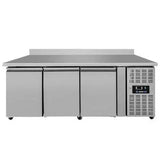 Kühltisch mit Räder und Aufkantung – 3 Türen – 1790x700x850mm - Gastro-Bedarf24 GmbH