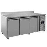 Kühltisch mit Räder und Aufkantung – 3 Türen – 1790x700x850mm - Gastro-Bedarf24 GmbH