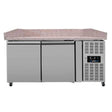 Pizzatheke 2 Türen mit Räder – 151x80x100cm - Gastro-Bedarf24 GmbH