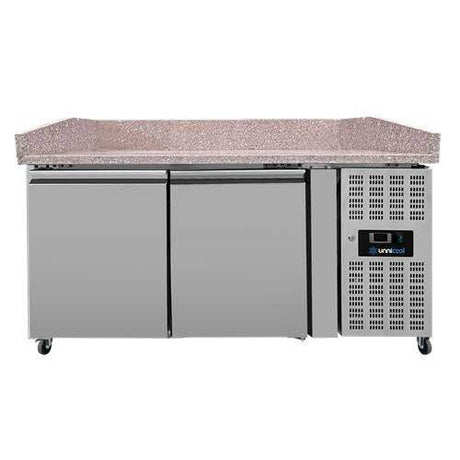 Pizzatheke 2 Türen mit Räder – 151x80x100cm - Gastro-Bedarf24 GmbH