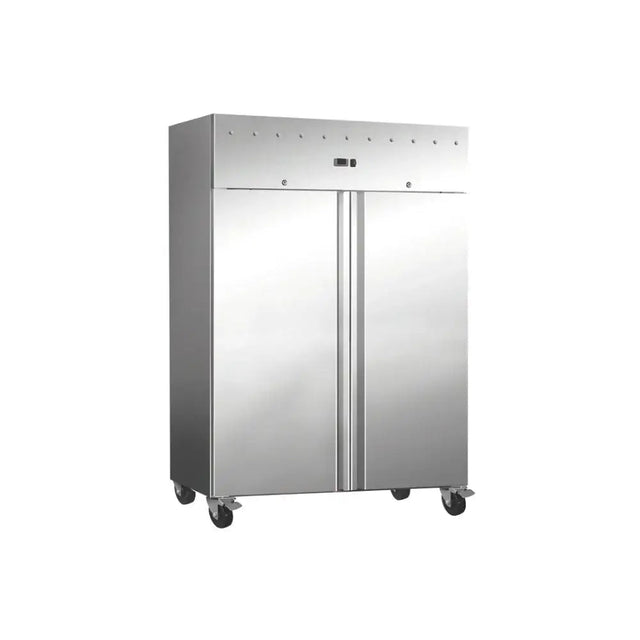 Premium Edelstahl Tiefkühlschrank - 2-türig / 1173 Liter - Gastro-Bedarf24 GmbH