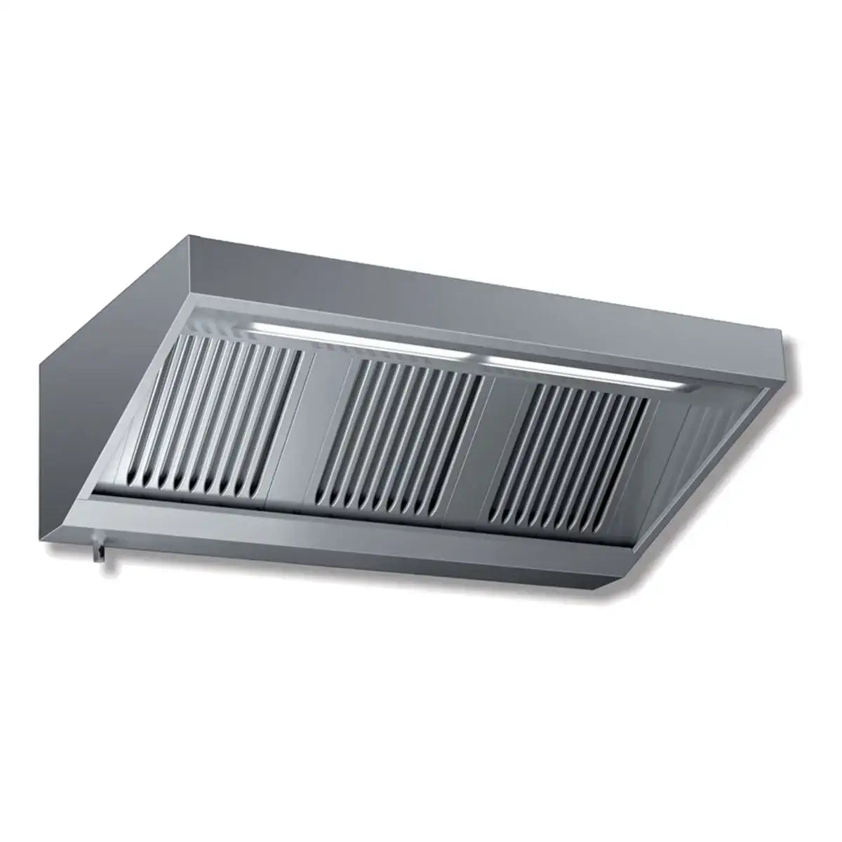 PREMIUM Wandhaube - 2800x900x450 mm - mit Motor, Regler, Neonbeleuchtung